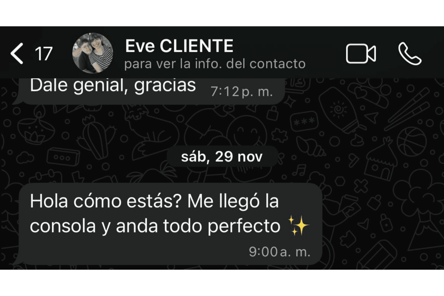 Referencia de cliente en Mendoza: Llegó antes de lo esperado